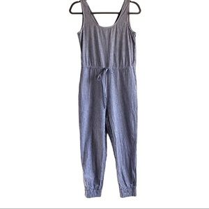 DREW Chambray Blue & White Stripe Jumpsuit XS